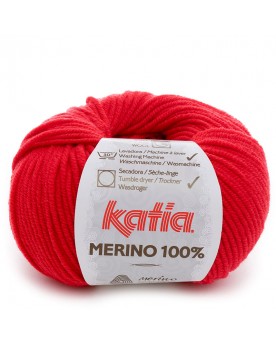 KATIA LANA MERINO 100% N 04 ROJO