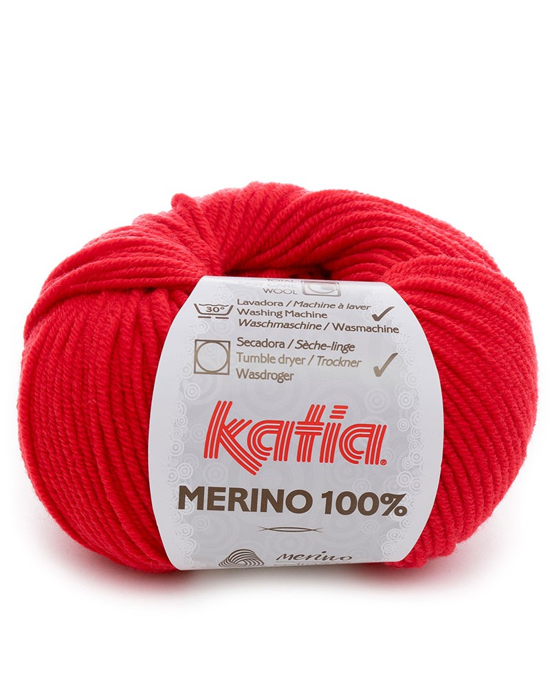 KATIA LANA MERINO 100% N 04 ROJO