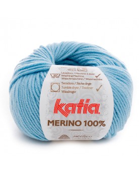KATIA LANA MERINO 100% N 08 AZUL CELESTE