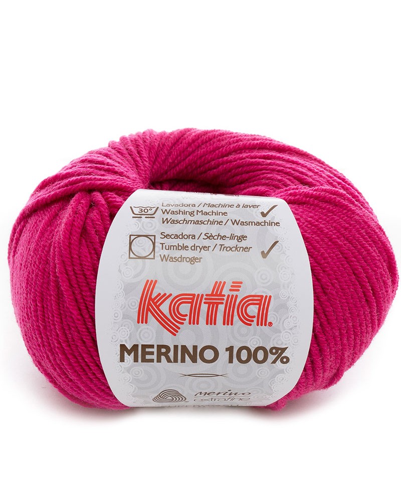 KATIA LANA MERINO 100% N 16 FUSIA