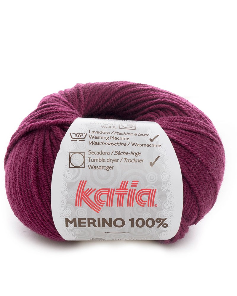 KATIA LANA MERINO 100% N 25 BURDEOS