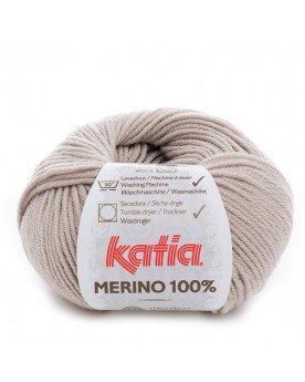 KATIA LANA MERINO 100% N 40 GRIS PERLA
