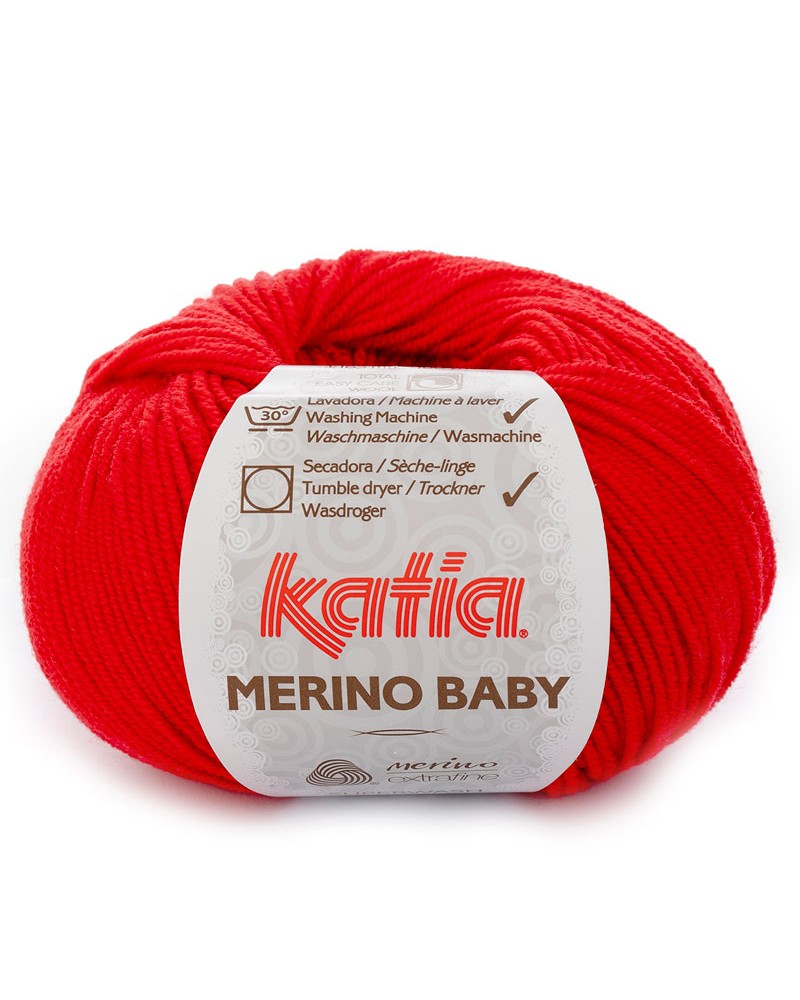 KATIA LANA MERINO BABY N 4 ROJO