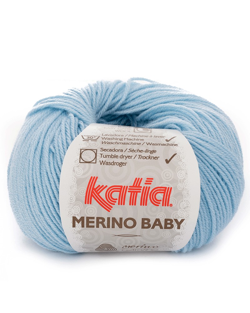 KATIA LANA MERINO BABY N 8 AZULCELESTE