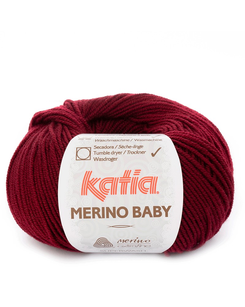 KATIA LANA MERINO BABY N 62 GRANATE OSCURO
