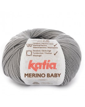 KATIA LANA MERINO BABY N 70 GRIS CLARO