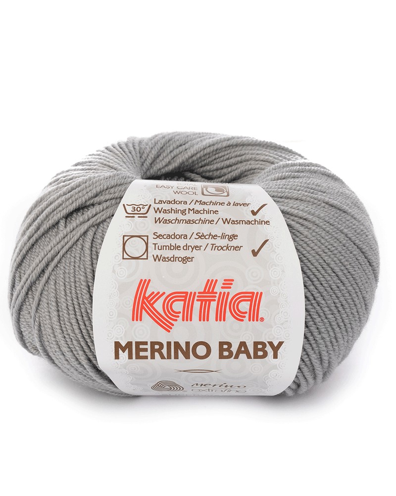 KATIA LANA MERINO BABY N 70 GRIS CLARO