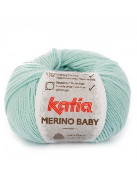KATIA LANA MERINO BABY N 73 VERDE BLANQUECINO