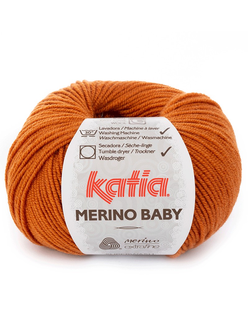 KATIA LANA MERINO BABY N 83 COBRE PERLADO