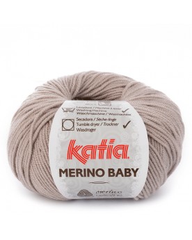 KATIA LANA MERINO BABY N 82 GRIS PIEDRA