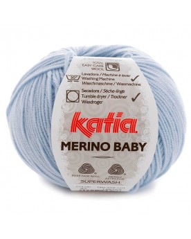 KATIA LANA MERINO BABY N 93 AZUL CELESTE