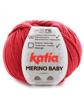 KATIA LANA MERINO BABY N 94 ROJO FRAMBUESA