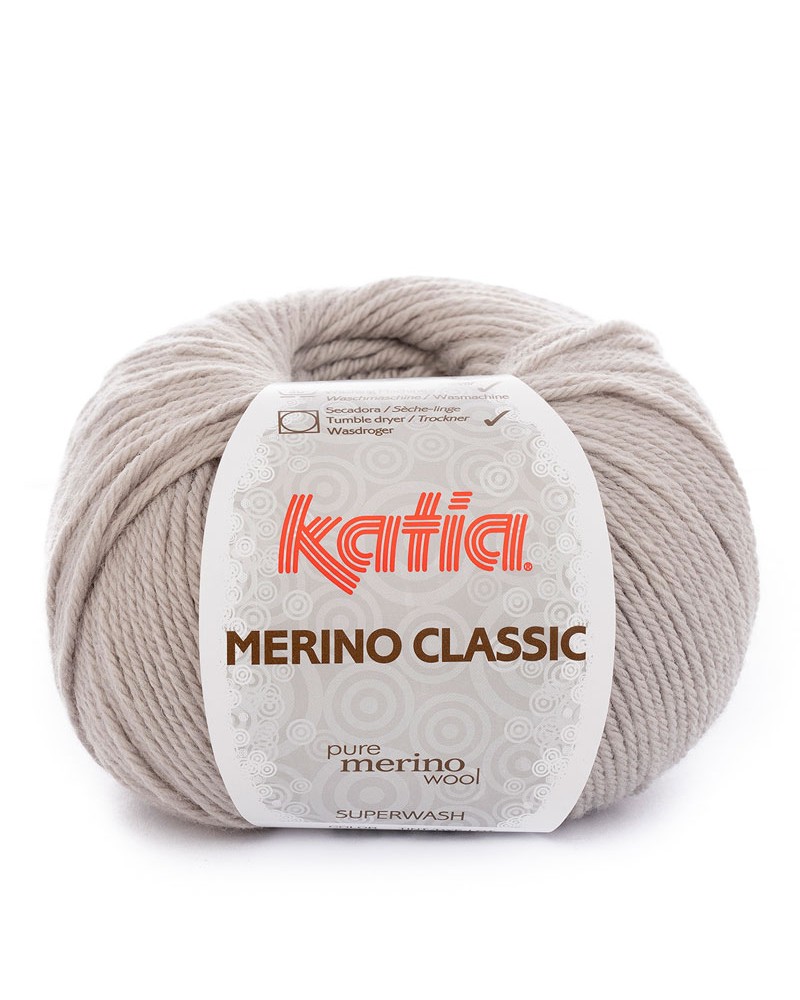 LANA KATIA MERINO CLASSIC N 12 GRIS LANA KATIA MERINO CLASSIC N 12 GRIS