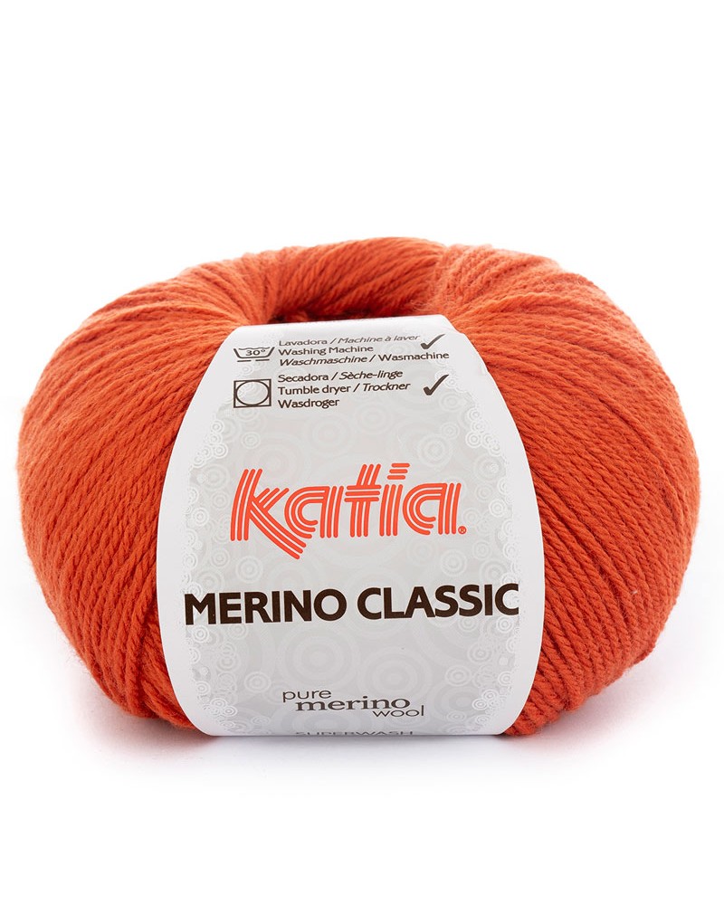 LANA KATIA MERINO CLASSIC N 20 NARANJA INTENSO LANA KATIA MERINO CLASSIC N 20 NARANJA INTENSO