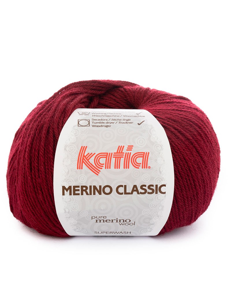 LANA KATIA MERINO CLASSIC N 23 GRANATE OSCURO LANA KATIA MERINO CLASSIC N 23 GRANATE OSCURO