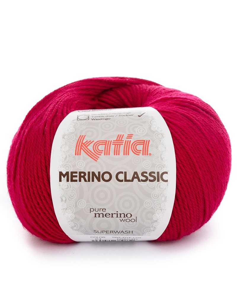 LANA KATIA MERINO CLASSIC N 24 FUSIA OSCURO LANA KATIA MERINO CLASSIC N 24 FUSIA OSCURO