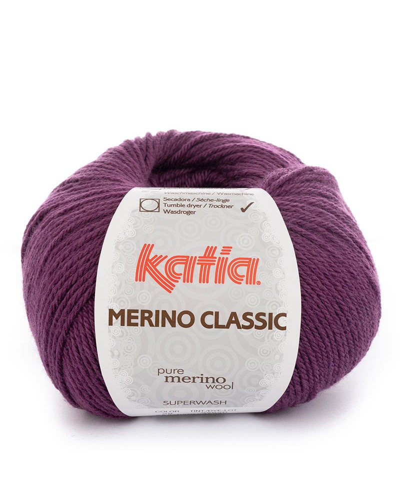 LANA KATIA MERINO CLASSIC N 28 LILA OSCURO LANA KATIA MERINO CLASSIC N 28 LILA OSCURO