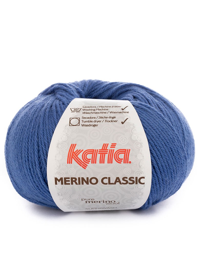 LANA KATIA MERINO CLASSIC N 45 AZUL LANA KATIA MERINO CLASSIC N 45 AZUL