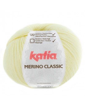LANA KATIA  MERINO CLASSIC N 84 AMARILLO PASTEL