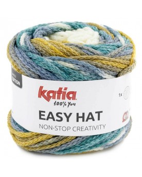 LANA KATIA EASY HAT 502 OCRE-TURQUESA