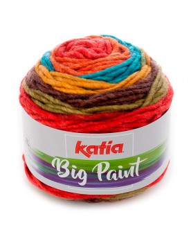 KATIA BIG PAINT 207 AZUL-NARANJA-ROJO