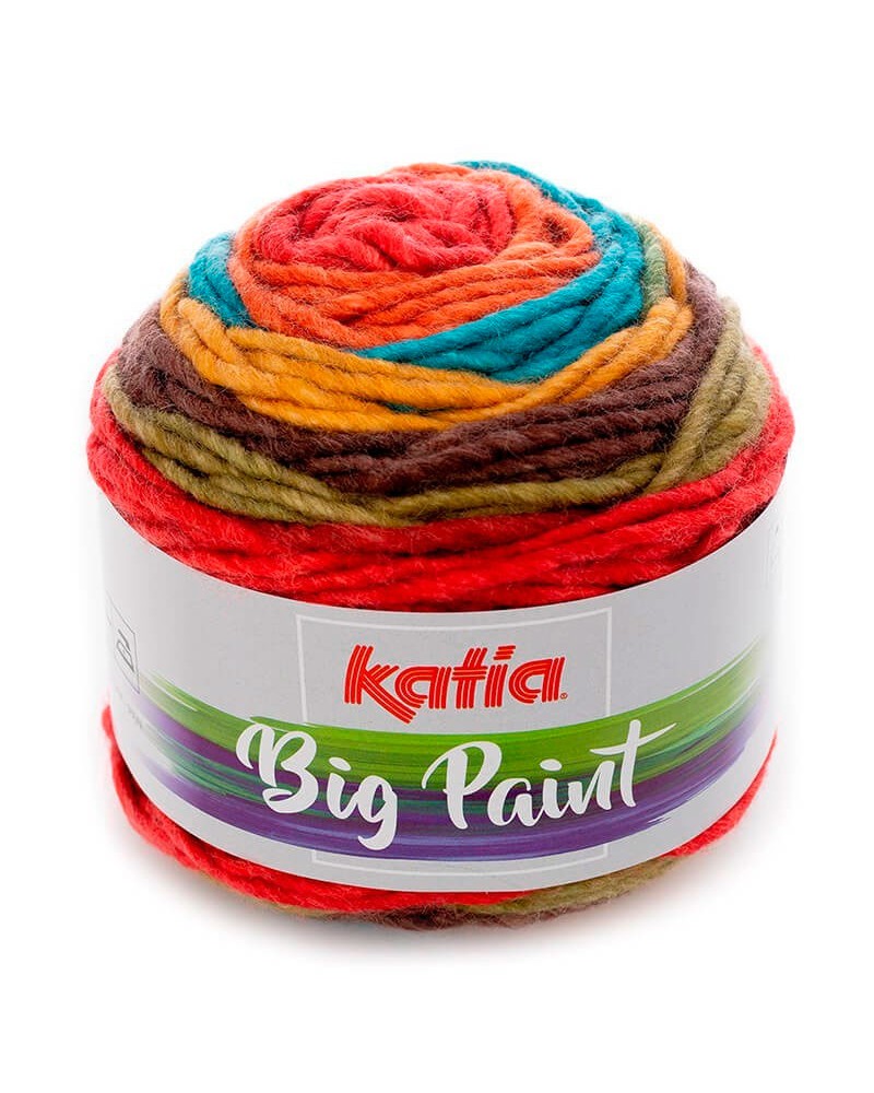 KATIA BIG PAINT 207 AZUL-NARANJA-ROJO