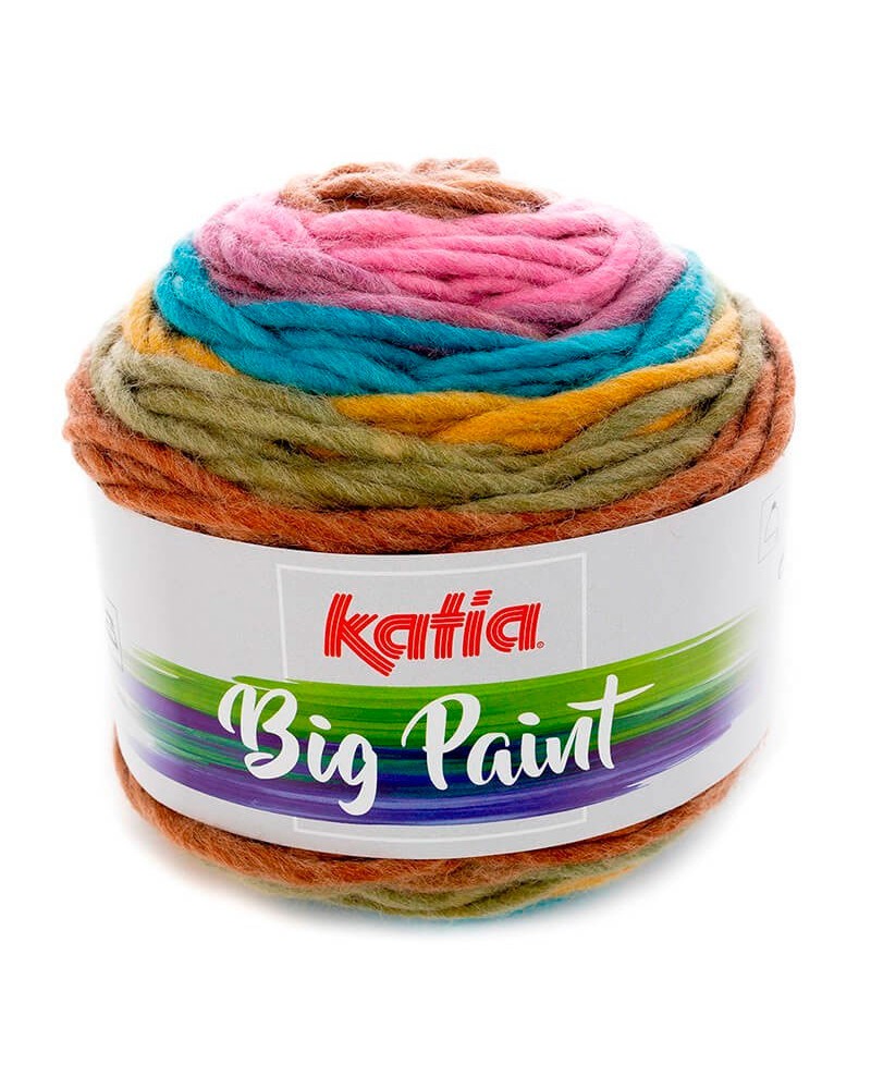 KATIA BIG PAINT 208 ROSA-VERDE-OCRE