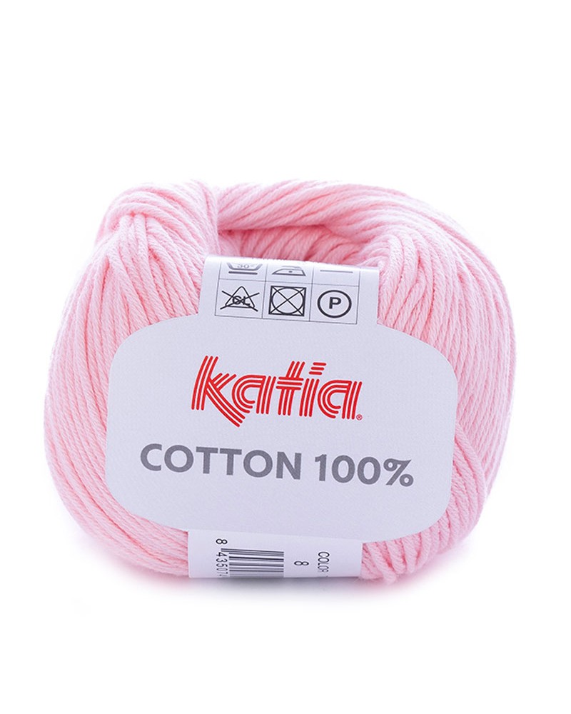 KATIA ALGODÓN COTTON 100% 8 ROSA MUY CLARO