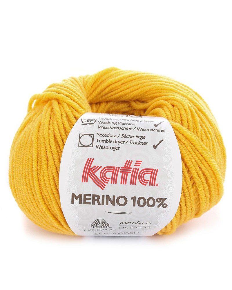KATIA LANA MERINO 100% N 63 MOSTAZA