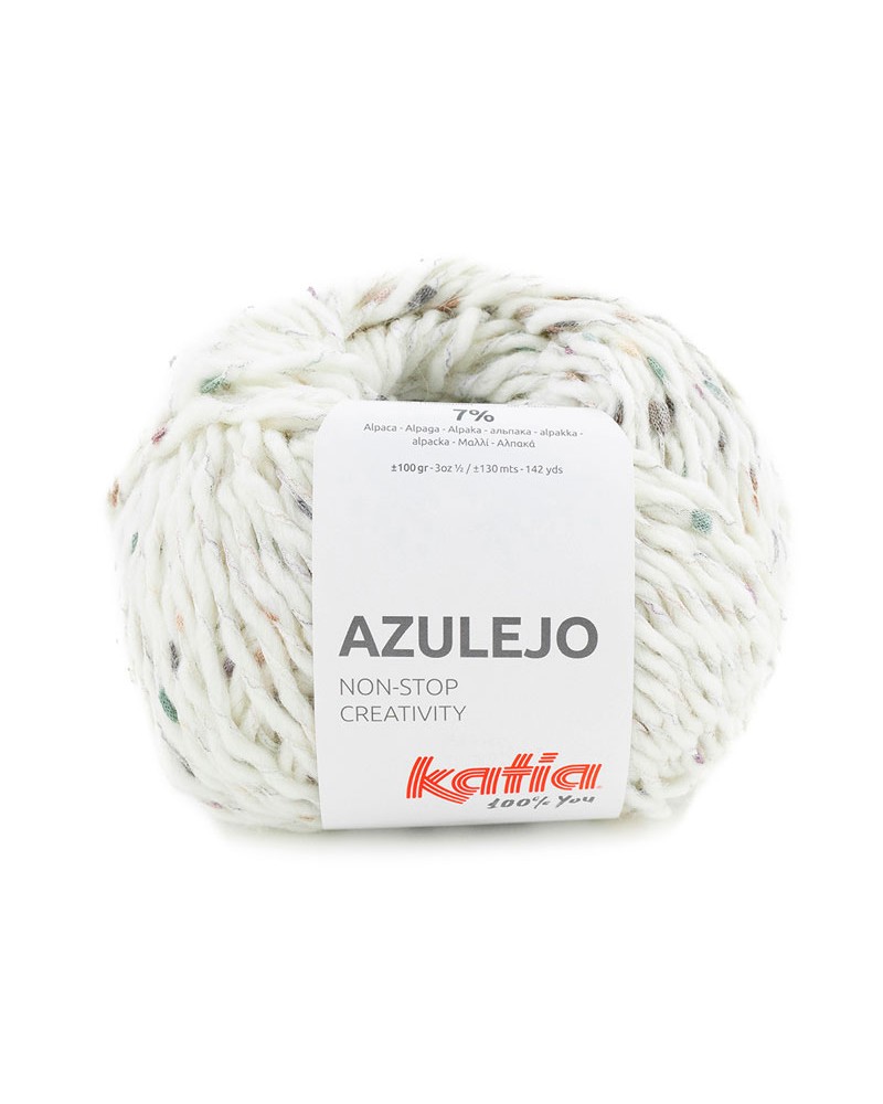 KATIA AZULEJO 303 - CRUDO-VERDE PÁLIDO-PASTEL