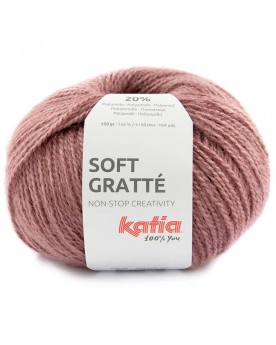 KATIA SOFT GRATTÉ 82 ROSA OSCURO