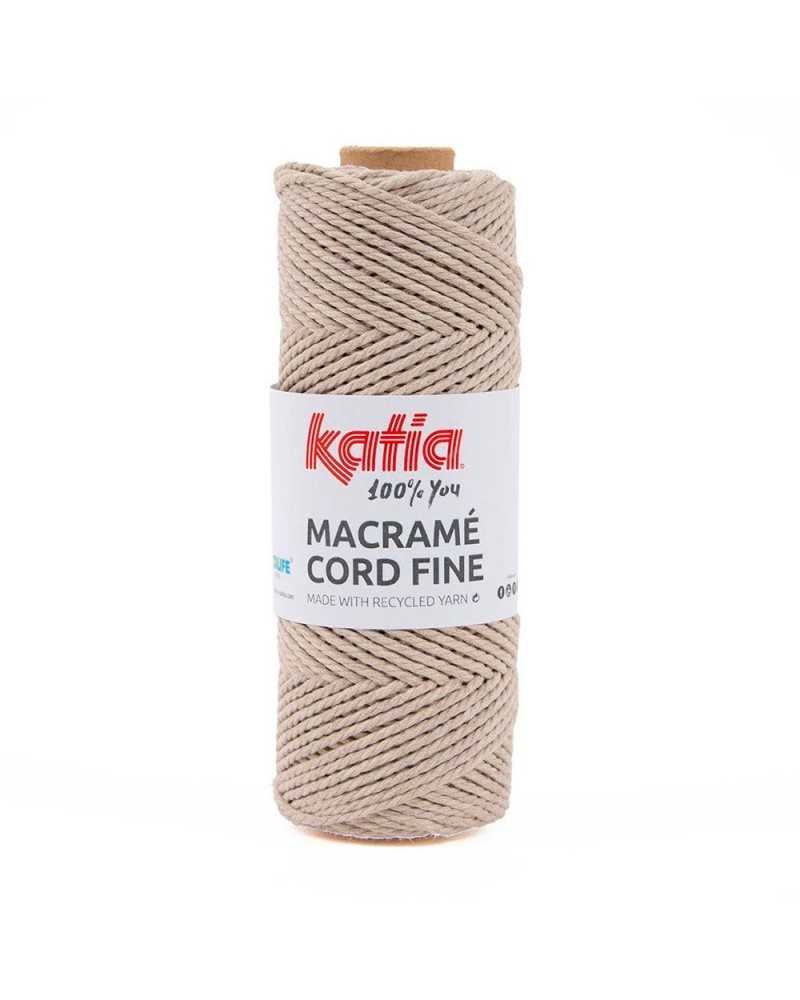KATIA MACRAMÉ CORD FINE 205 MARRON BEIGE KATIA MACRAMÉ CORD FINE 205 MARRON BEIGE