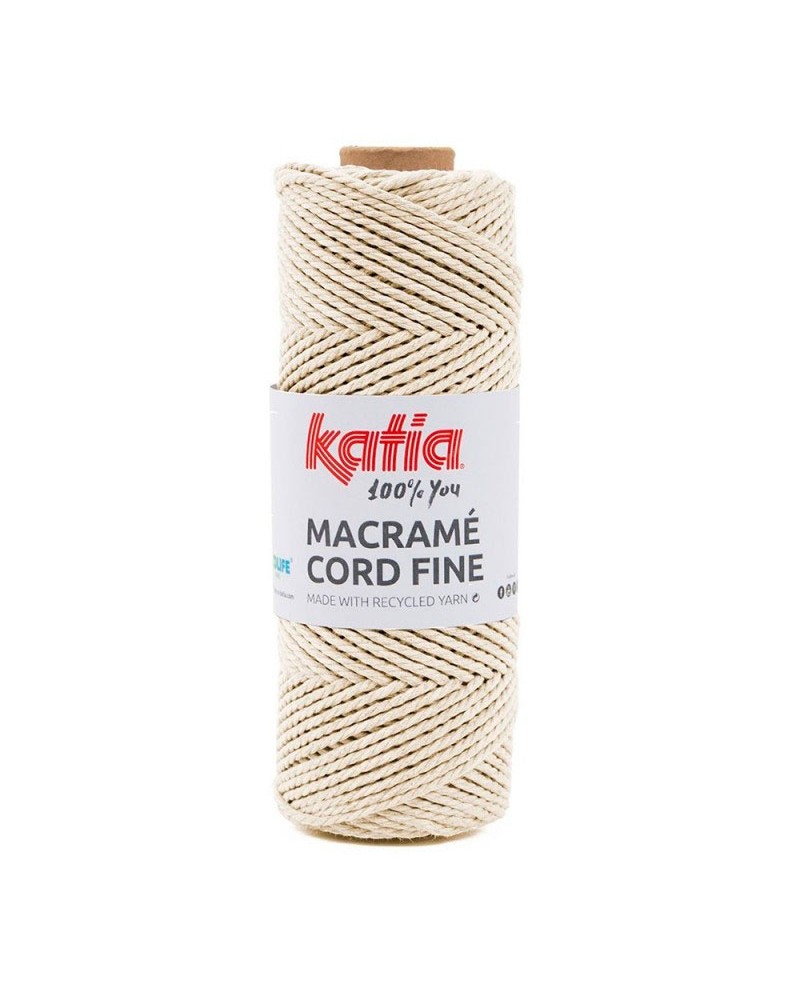 KATIA MACRAMÉ CORD FINE 206 CRUDO