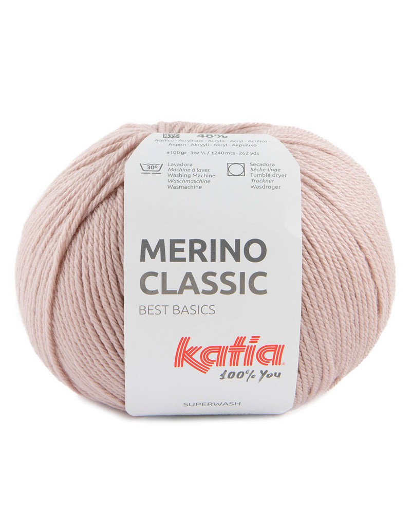 LANA KATIA MERINO CLASSIC N 91 ROSA PERLADO LANA KATIA MERINO CLASSIC N 91 ROSA PERLADO