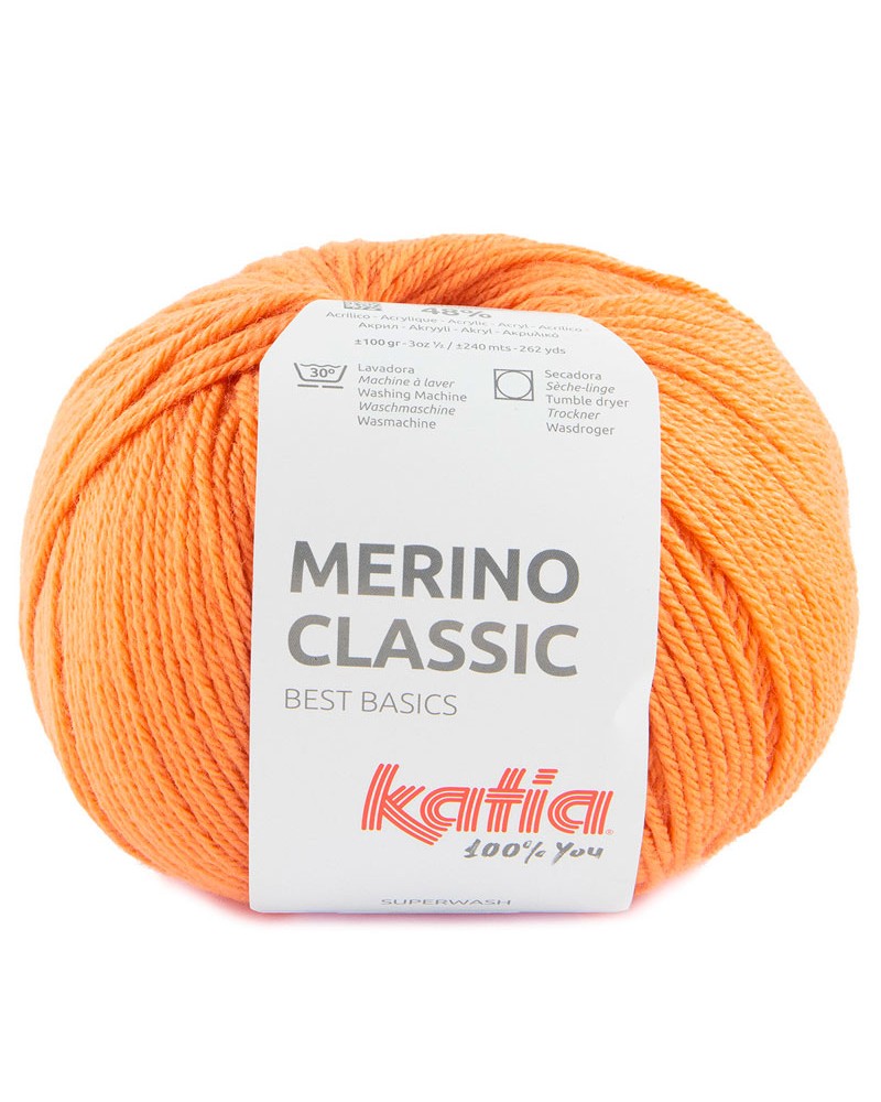 LANA KATIA MERINO CLASSIC N 92 NARANLA PÁLIDO LANA KATIA MERINO CLASSIC N 92 NARANLA PÁLIDO