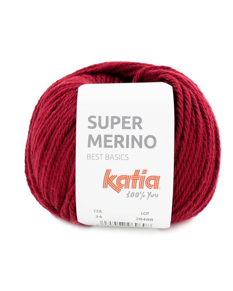 KATIA SUPER MERINO 24 GRANATE