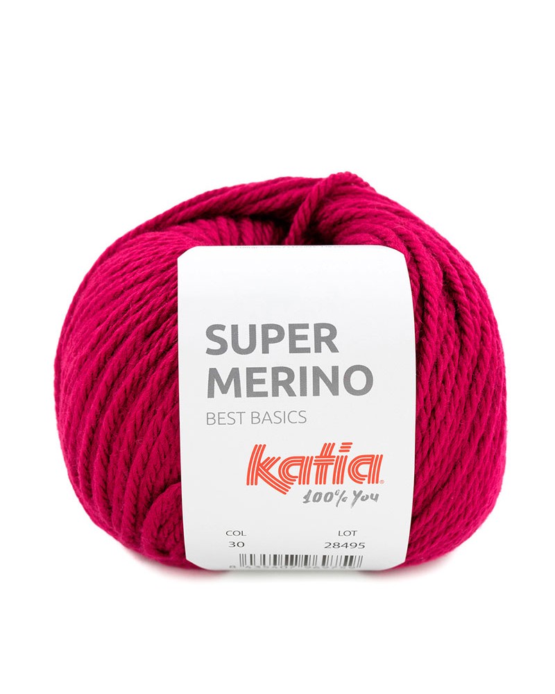 KATIA SUPER MERINO 30 ROJO FRAMBUESA KATIA SUPER MERINO 30 ROJO FRAMBUESA