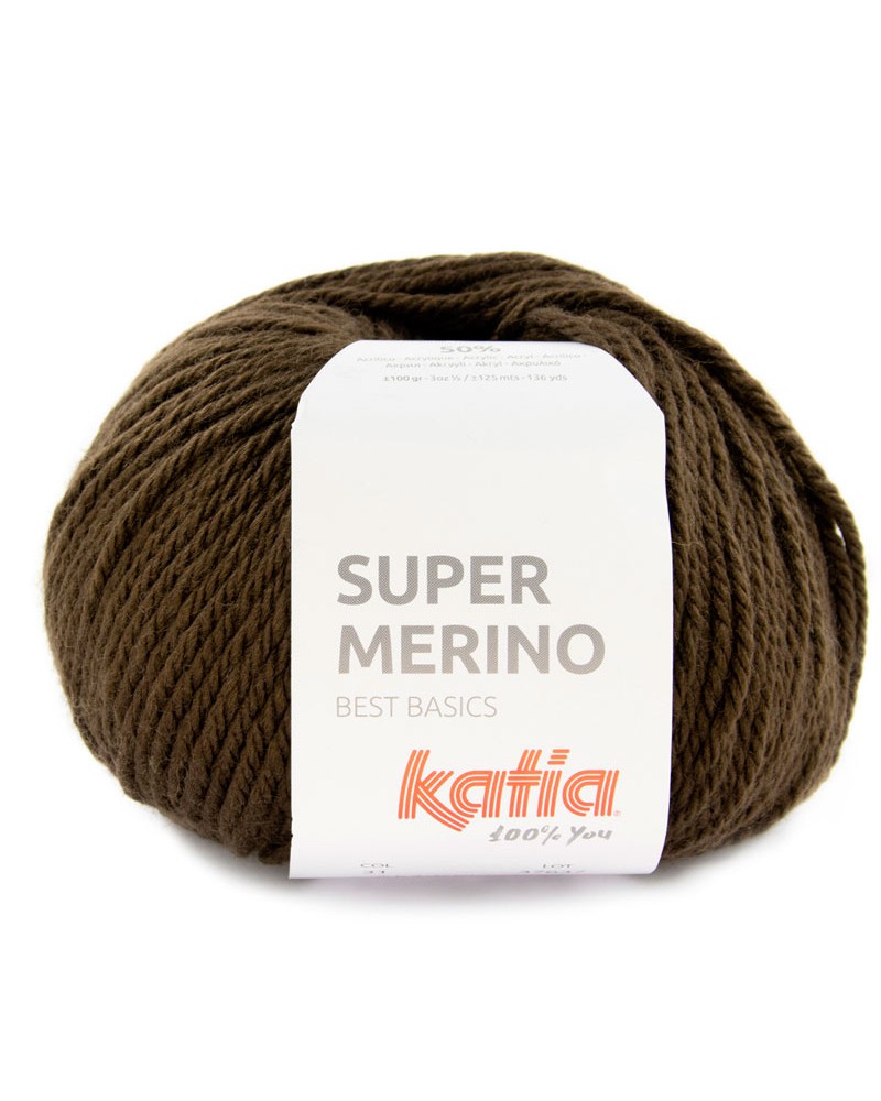 KATIA SUPER MERINO 31 MARRON OSCURO KATIA SUPER MERINO 31 MARRON OSCURO
