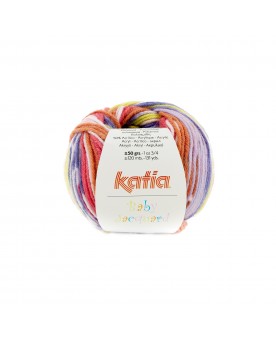 KATIA BABY JACQUARD 89 - NARANJA-VIOLETA-AZUL OSCURO