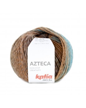 AZTECA 7889 MARRÓN-AZUL-CRUDO