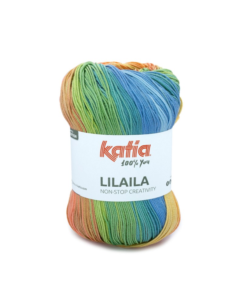 KATIA LILAILA 52 - AZUL MEDIO-NARANJA-VERDE