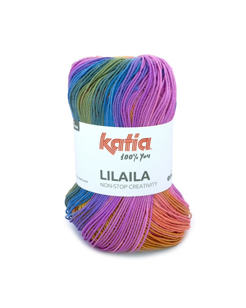 KATIA LILAILA 53 - MAGENTA TELE-ROSA-LILA-AMARILLO ORO