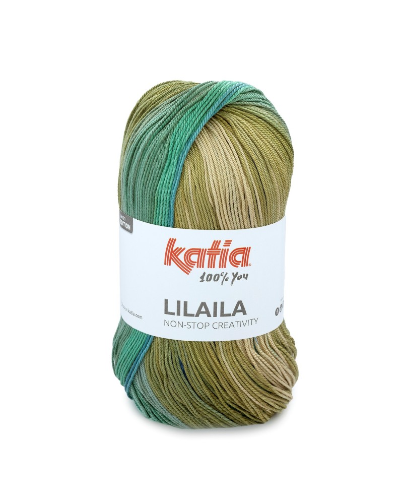KATIA LILAILA 55 - AZUL OSCURO-CAQUI-VERDE MEDIO