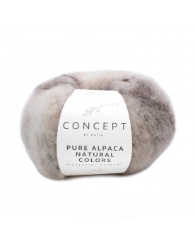 KATIA PURE ALPACA NATURAL COLORS 101 - CRUDO-VISÓN-MARRÓN