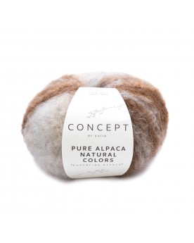 KATIA PURE ALPACA NATURAL COLORS 103 - BEIGE AGRISADO-CAMEL-MARRÓN-GRIS