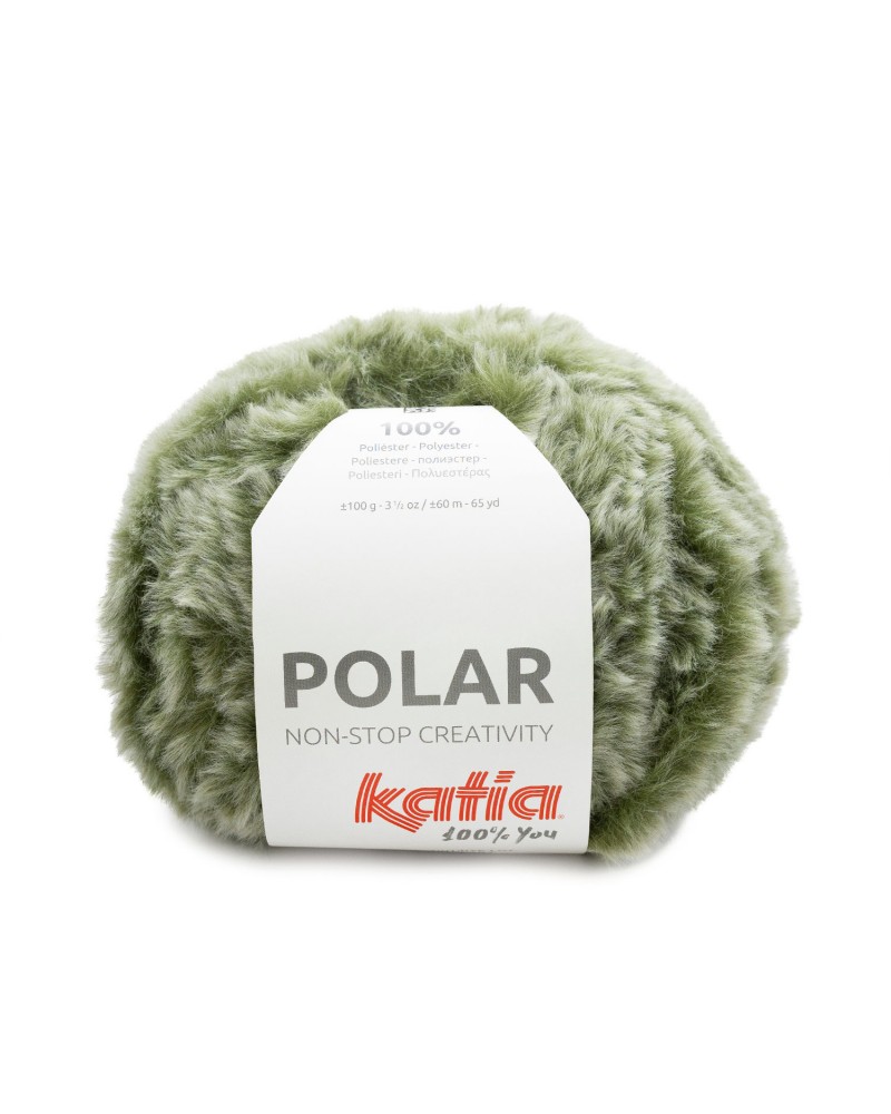 LANA KATIA POLAR N 111 - VERDE-BLANCO LANA KATIA POLAR N 111 - VERDE-BLANCO