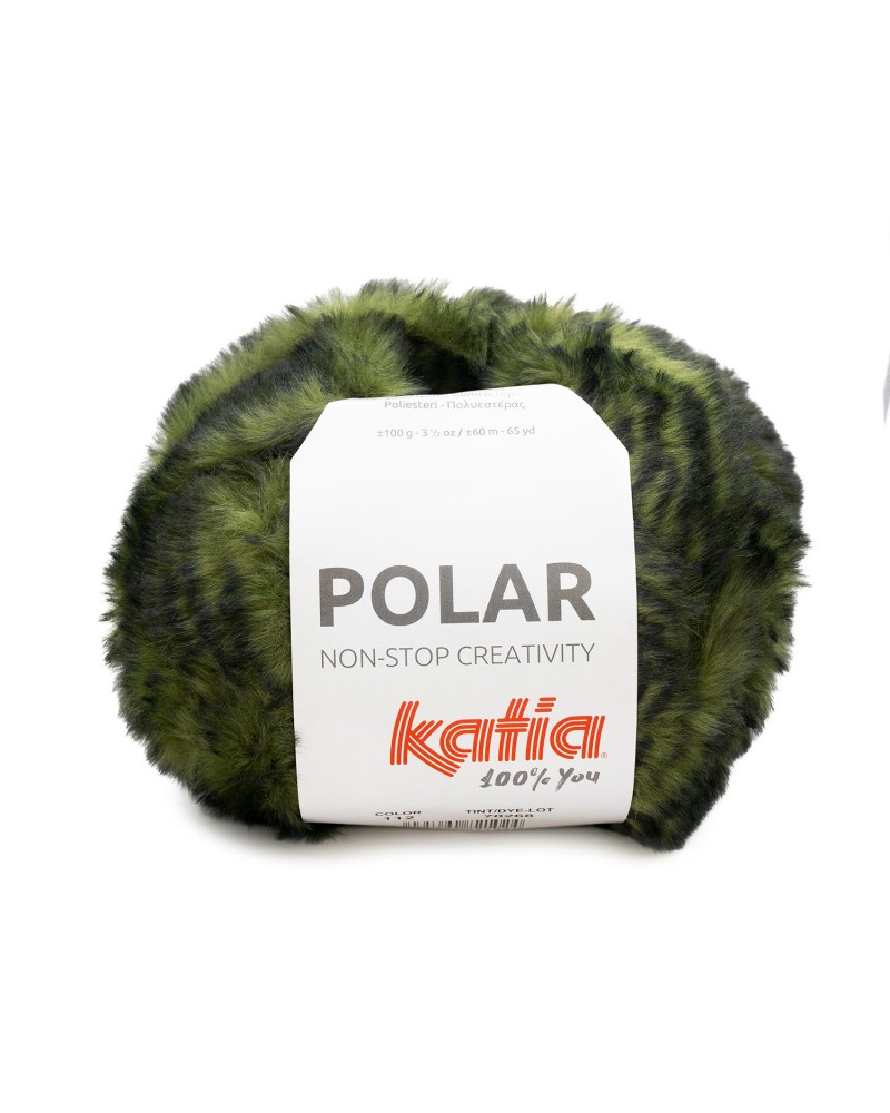 LANA KATIA POLAR N 112 - VERDE-NEGRO LANA KATIA POLAR N 112 - VERDE-NEGRO