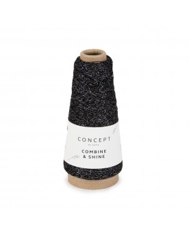 KATIA COMBINE & SHINE 20 - NEGRO-PLATA