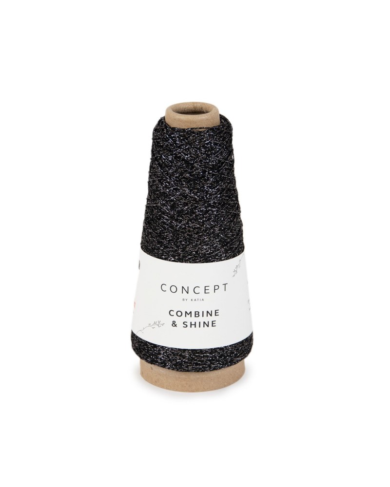 KATIA COMBINE & SHINE 20 - NEGRO-PLATA