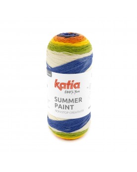 KATIA SUMMER PAINT 504 - VERDE-AMARILLO-LILA-NARANJA